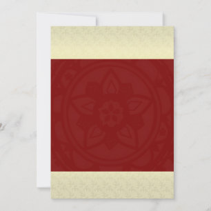 Convite de Mandala de Casamento Indiano