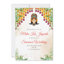 Convite de Mata ki Chowki & Mata Rani convida