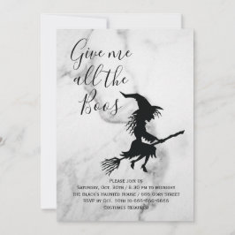 Convite Dê-me o Festa de Boos Marble Halloween