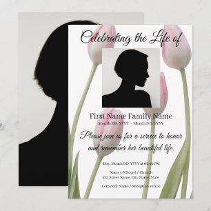 Convite de memorial de tulipa