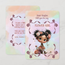 Convite de Menina de Flores Floral Azul Aquarela