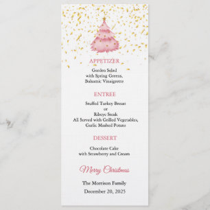 Convite de Menu de Natal, Jantar de Natal