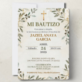 Convite de Meu Batizado para Menino ou Menina