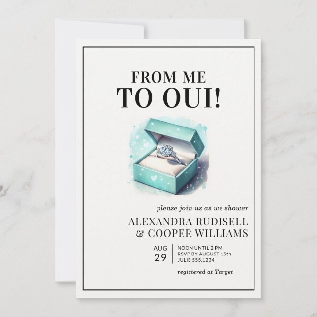 CONVITE DE MIM PARA OUI | CHÁ DE PANELA (Frente)