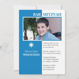 Convite de Mitzvah do bar