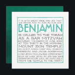 Convite de Mitzvah do bar - Arcadia 2018 de<br><div class="desc">Personalizado facilmente e enviado em uma pressão! Receba os convites perfeitos do mitzvah do bar para sua celebração como este design moderno da tipografia que é na moda e à moda. Adicione seu fraseio feito sob encomenda a este design usando "editam as caixas deste modelo do design" no lado de...</div>