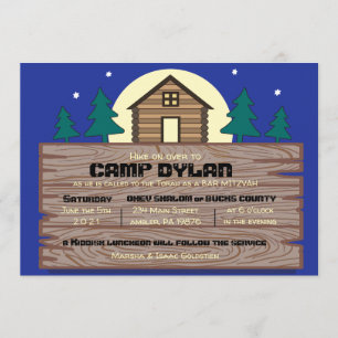 Convite de Mitzvah do bar de Mitzvah do bastão do