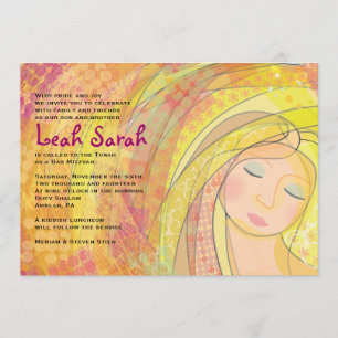 Convite de Mitzvah do bastão do SONHADOR