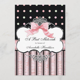 Convite de Mitzvah do bastão - redemoinho do ponto