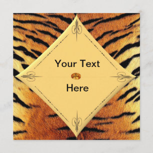Convite de Modelo de Tigre