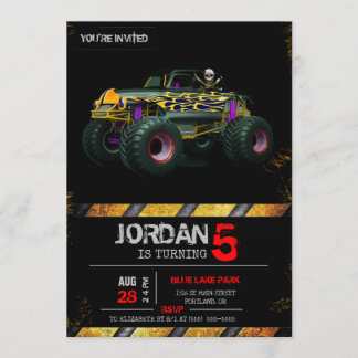 Convite de Monster Truck