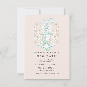 Convite de mudança de data de foto costeira à beir