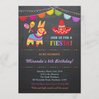 Convite De Nascimento Fiesta / Convite Fiesta