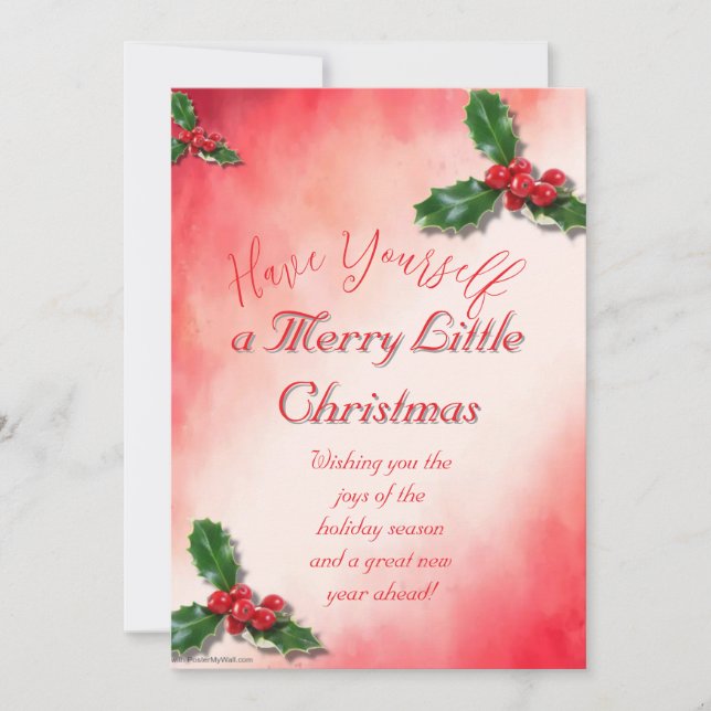 Convite de Natal Alegre (Frente)