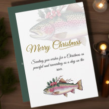 Convite de Natal Alegre da Truta