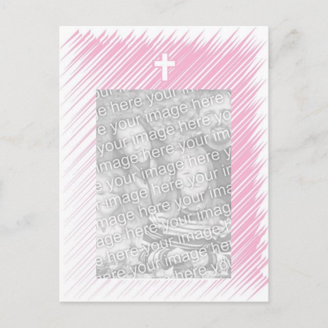 Convite de Natal/Batismo (Rapariga) (Frente)