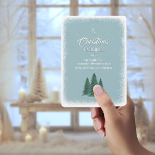 Convite de Natal Blue Spruce
