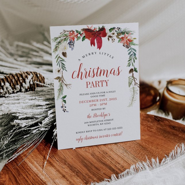 Convite de Natal - Convite de festas de Natal (Criador carregado)