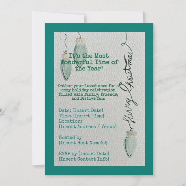 Convite de Natal da Família (Frente)