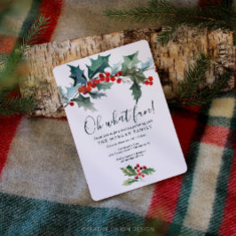 Convite de Natal de Holly