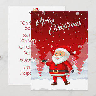 Convite de Natal do Papai Noel
