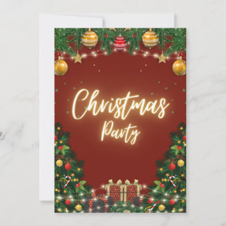 Convite de Natal Elegante para Festa