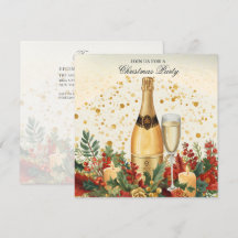 Convite de Natal Elegante para Festa