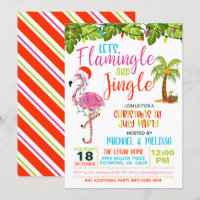 Convite de Natal em Julho com Flamingle e Jingle