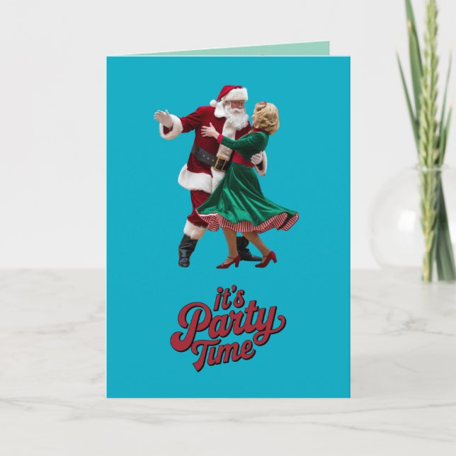 Convite de Natal Fofo para Festa (Frente)