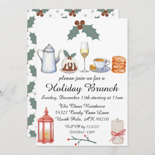 Convite de Natal Holly Cute no Brunay