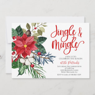 Convite de Natal Jingle e Mingle