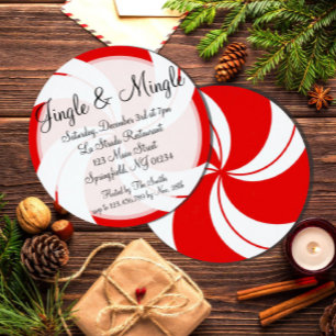 Convite de Natal Jingle & Mingle