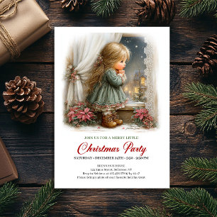 Convite de Natal para a Família Cena de Férias com