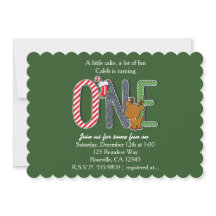 Convite de Natal para a Festa de 1º Aniversário do