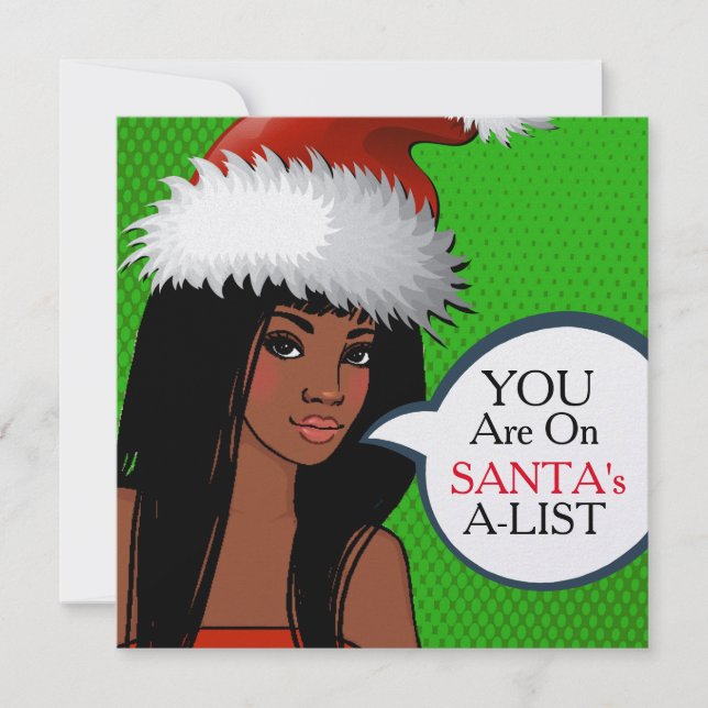 Convite de Natal para a Retro-Arte da bonito Rapar (Frente)