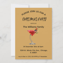 Convite de Natal para Cocktail