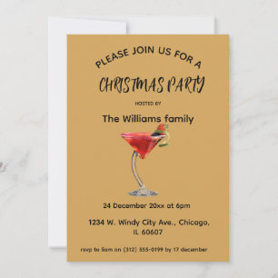 Convite de Natal para Cocktail