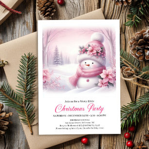 Convite de Natal para Crianças Floresta Nevada Aco