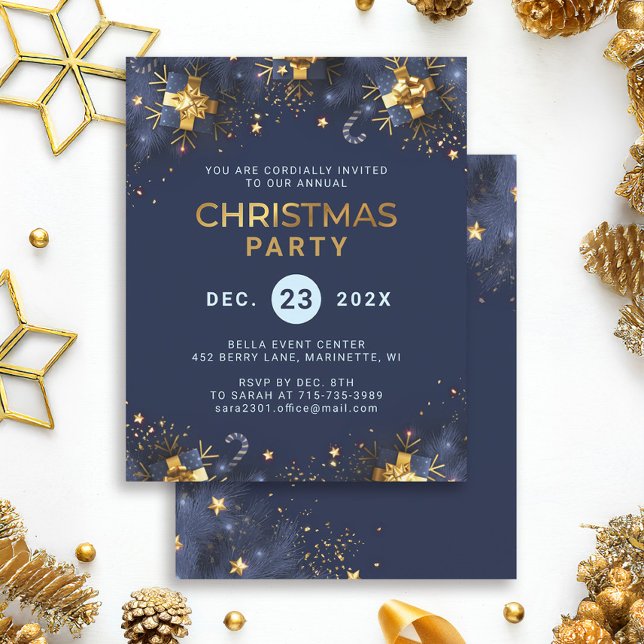 Convite de Natal para Festa de Ouro Marinho (Criador carregado)