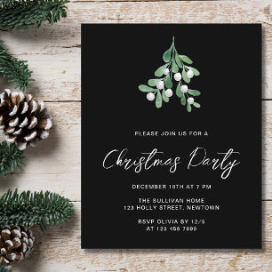 Convite de Natal para Festa do Orçamento com Visgo