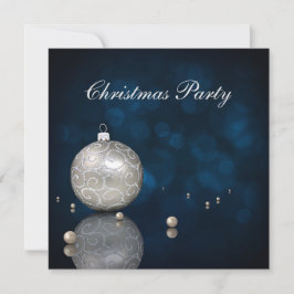 Convite de Natal para Ornamento de Glitter Noble S