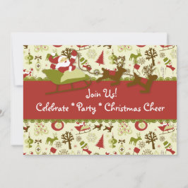 Convite de Natal para papais noeis