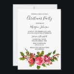 Convite de Natal para Script Simples Elegante<br><div class="desc">Festa de Natal de Script Simples Elegante Convide a coleção de Correspondência na loja Niche e Nest.</div>