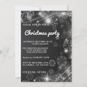 Convite de Natal Perfeito e Legal Sparkly