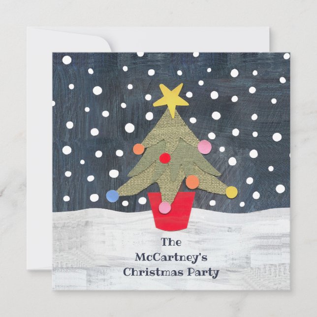Convite de Natal Personalizado para Árvore (Frente)