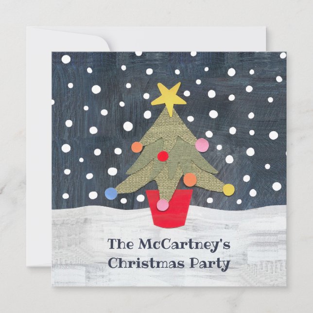 Convite de Natal Personalizado para Árvore (Frente)