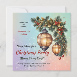 Convite de Natal personalizável