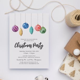 Convite de Natal Simples e Moderno para Festa