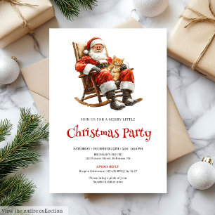 Convite de Natal Tradicional para Festa de Santa