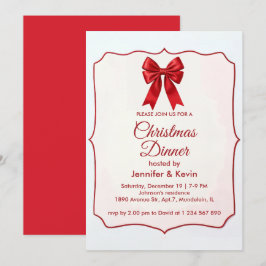 Convite de Natal Tradicional para o Arco Vermelho